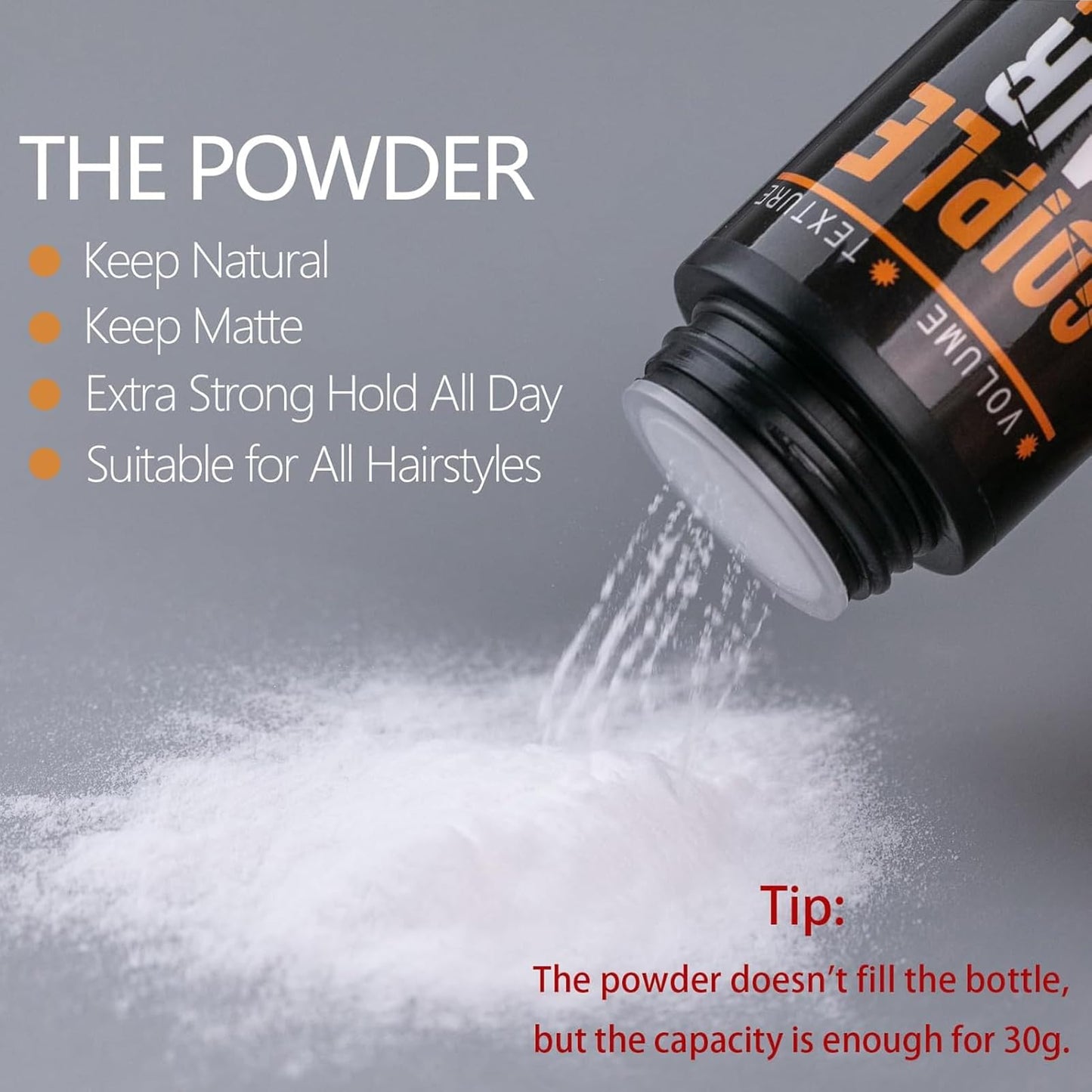 Goiple volumizing texture powder bottle close up