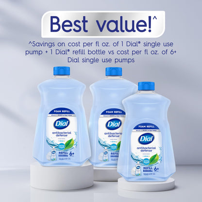 Dropy India imported Dial foaming hand wash refill showing aloe vera moisturizing protection features