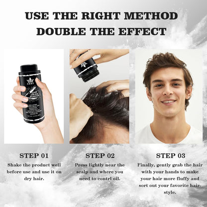 Texture comparison of hair using CNNY volumizing powder