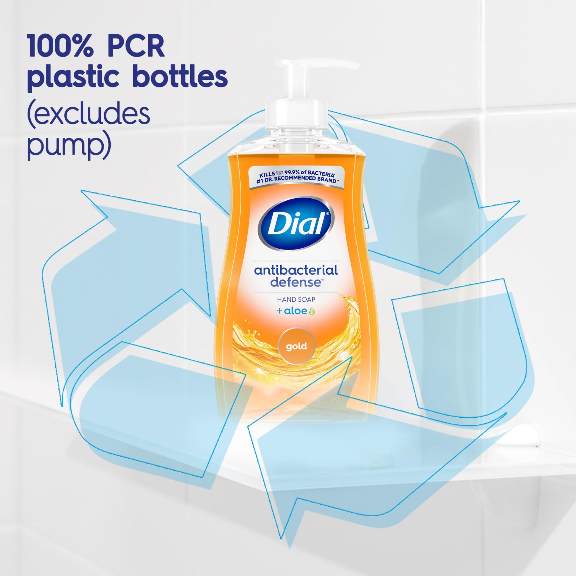 Dial Gold scent antibacterial household hand wash family size bottles