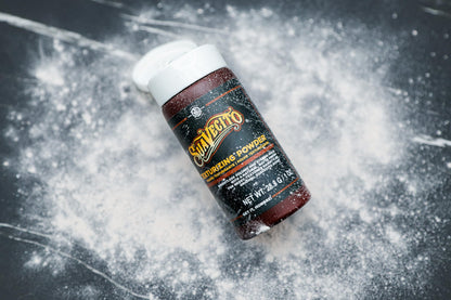 Before and after result using Suavecito texturizing hair powder