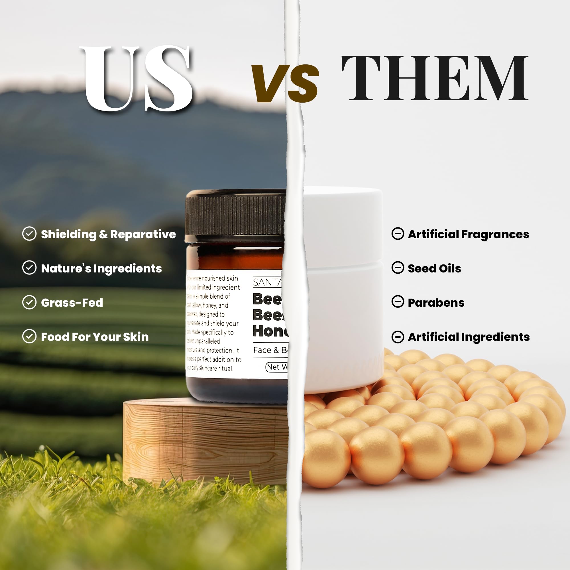 Santa Cruz Paleo face and body moisturizer jar top view