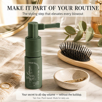 Talc-free Harmonize Beauty styling powder bottle packaging