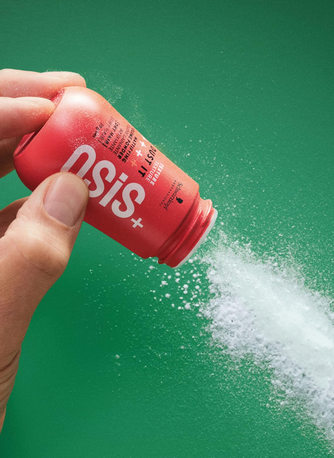 OSiS+ Dust It hair powder showing the fine texture application