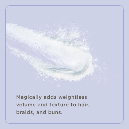 Close up of Hairitage texturizing powder packaging