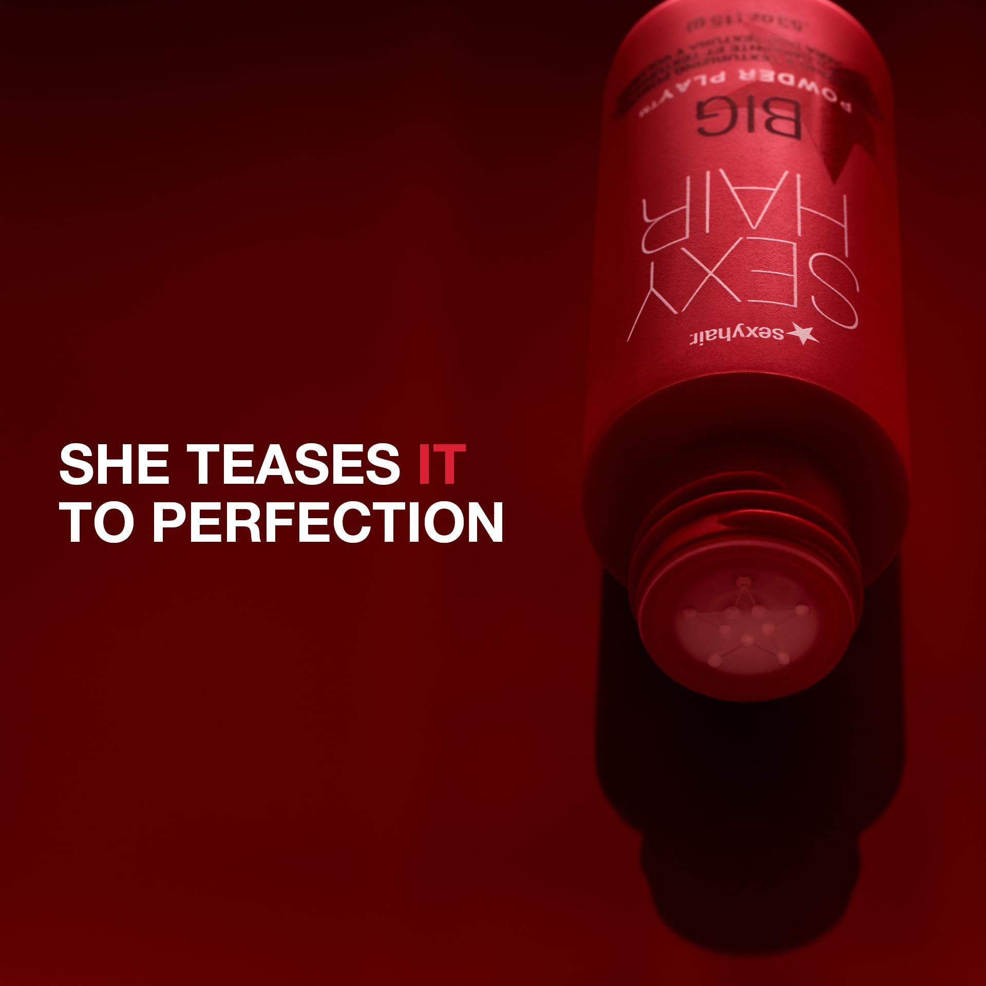 Back of SexyHair Big Powder Play bottle with product details