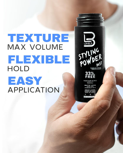 Close up of L3 Level 3 hair styling powder cap