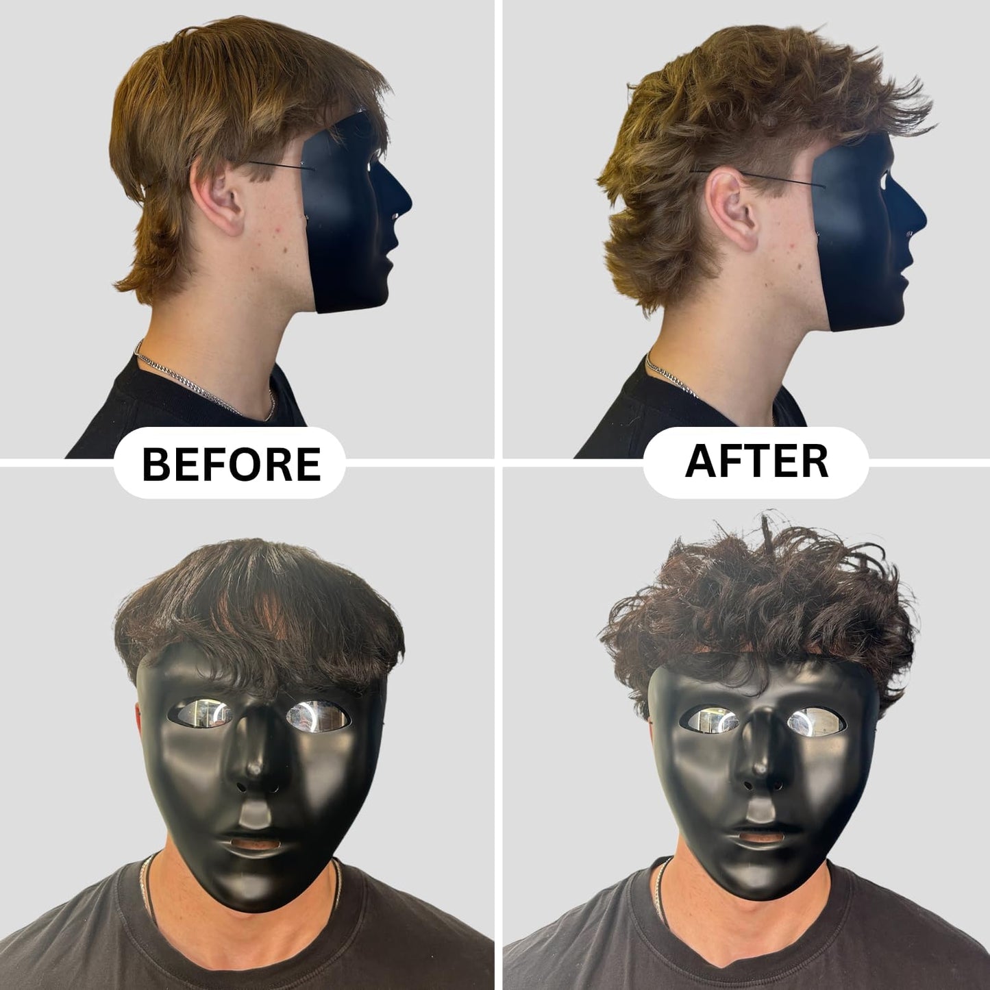 BlackMask texture powder matte finish hair result