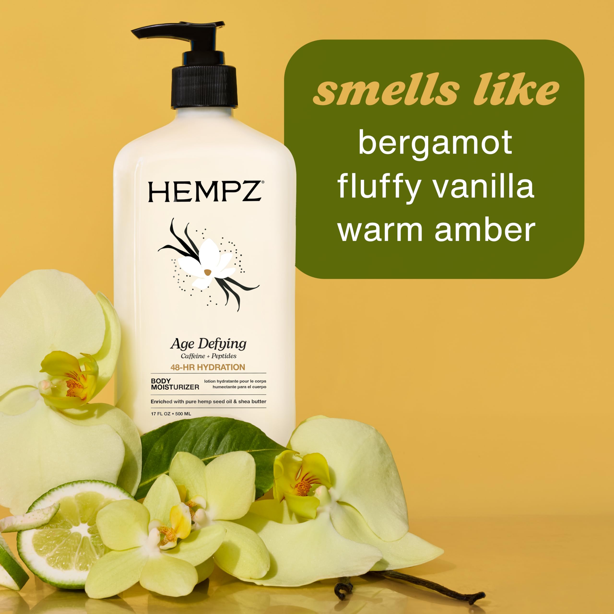 Hempz Age Defy body lotion for cracked and crepey skin texture