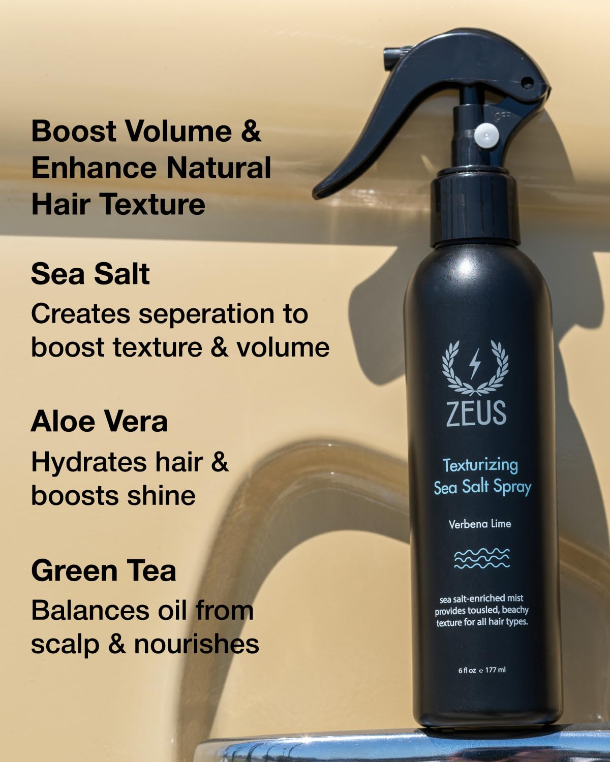 Zeus professional volumizing hair mist bottle