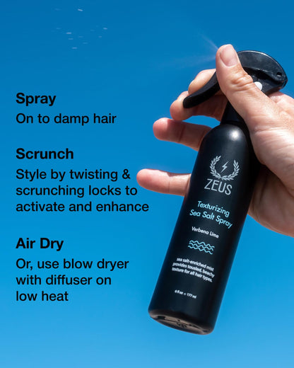 Matte finish hair styling spray by Zeus