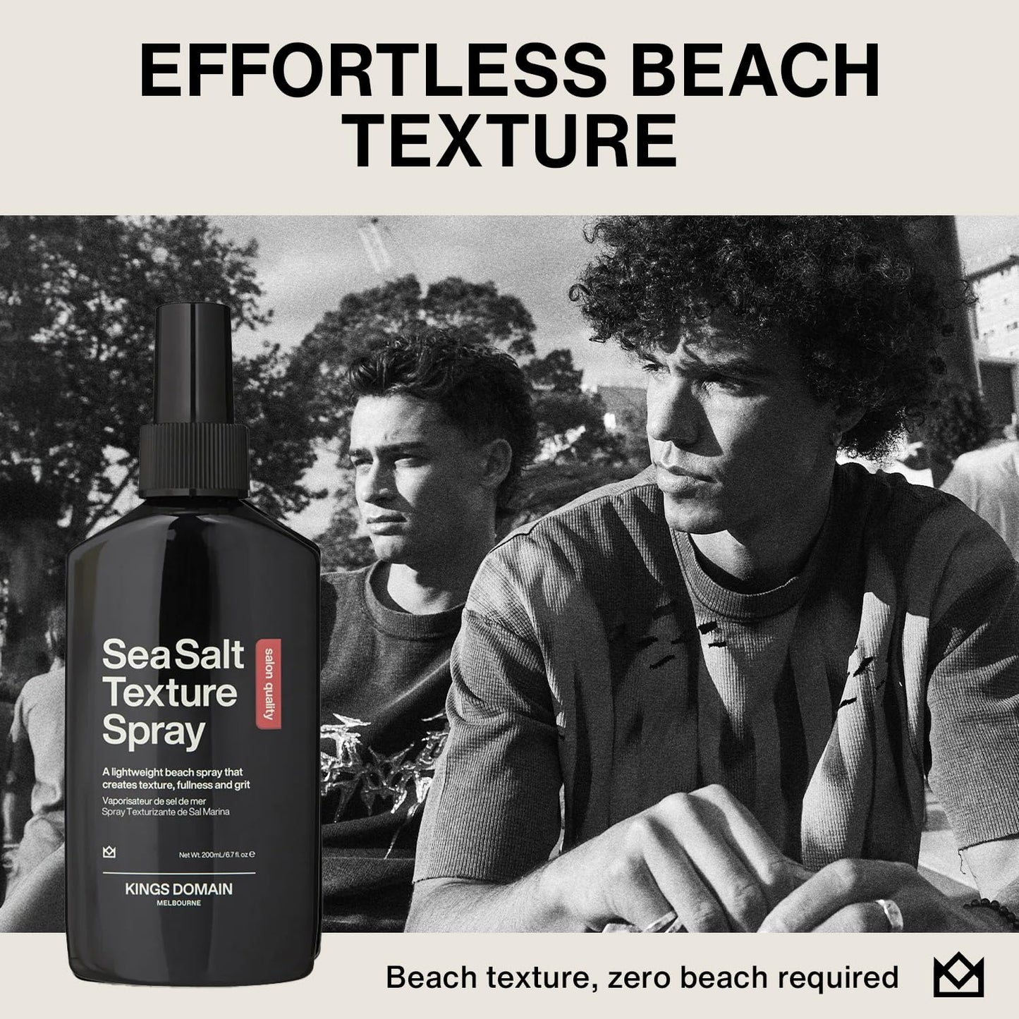 Kings Domain Sea Salt Spray 200ml professional hair styling