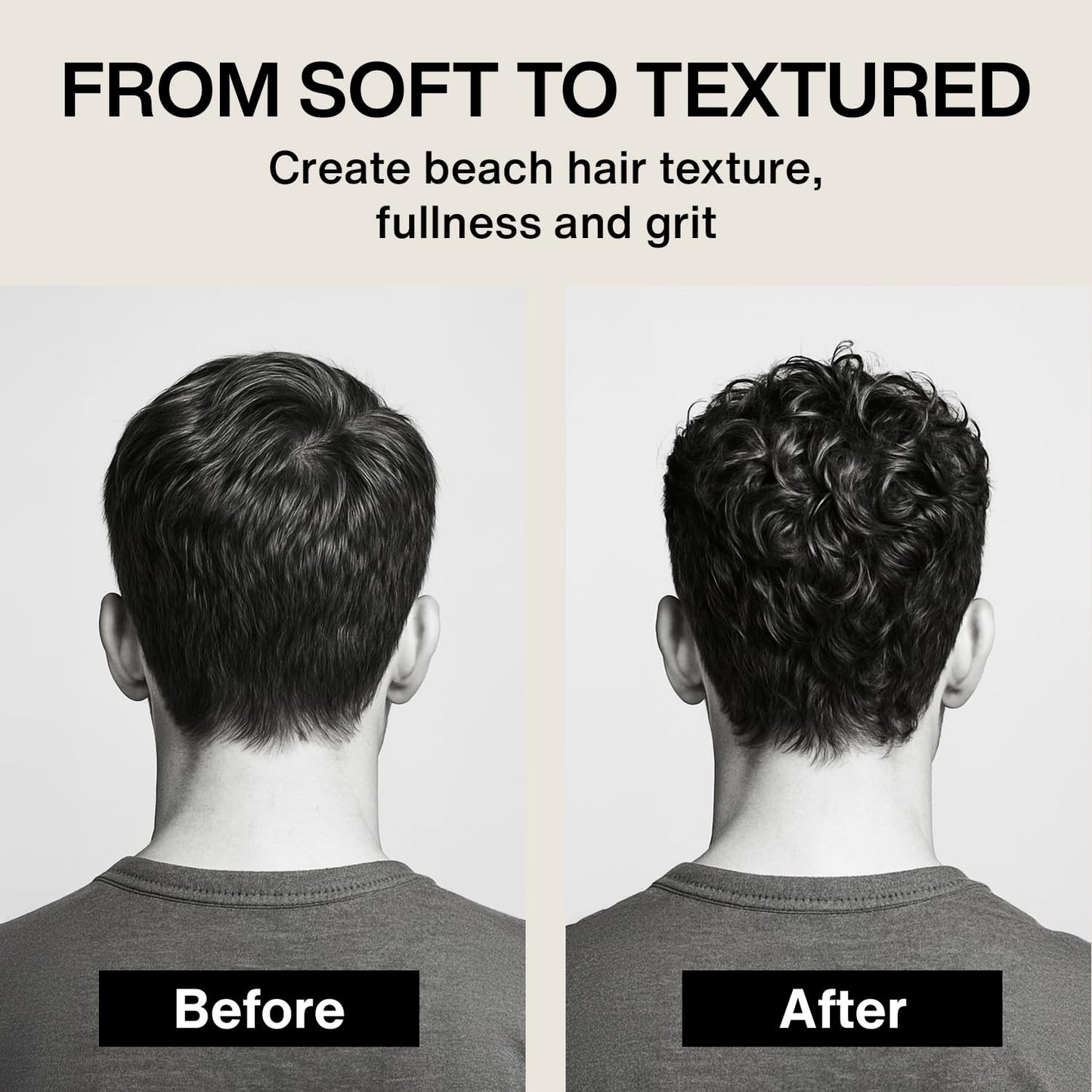Matte finish texturizing salt spray for natural volume