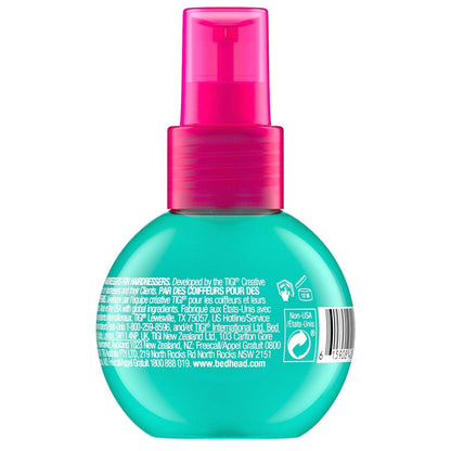 Bed Head Queen Beach texturizing spray application