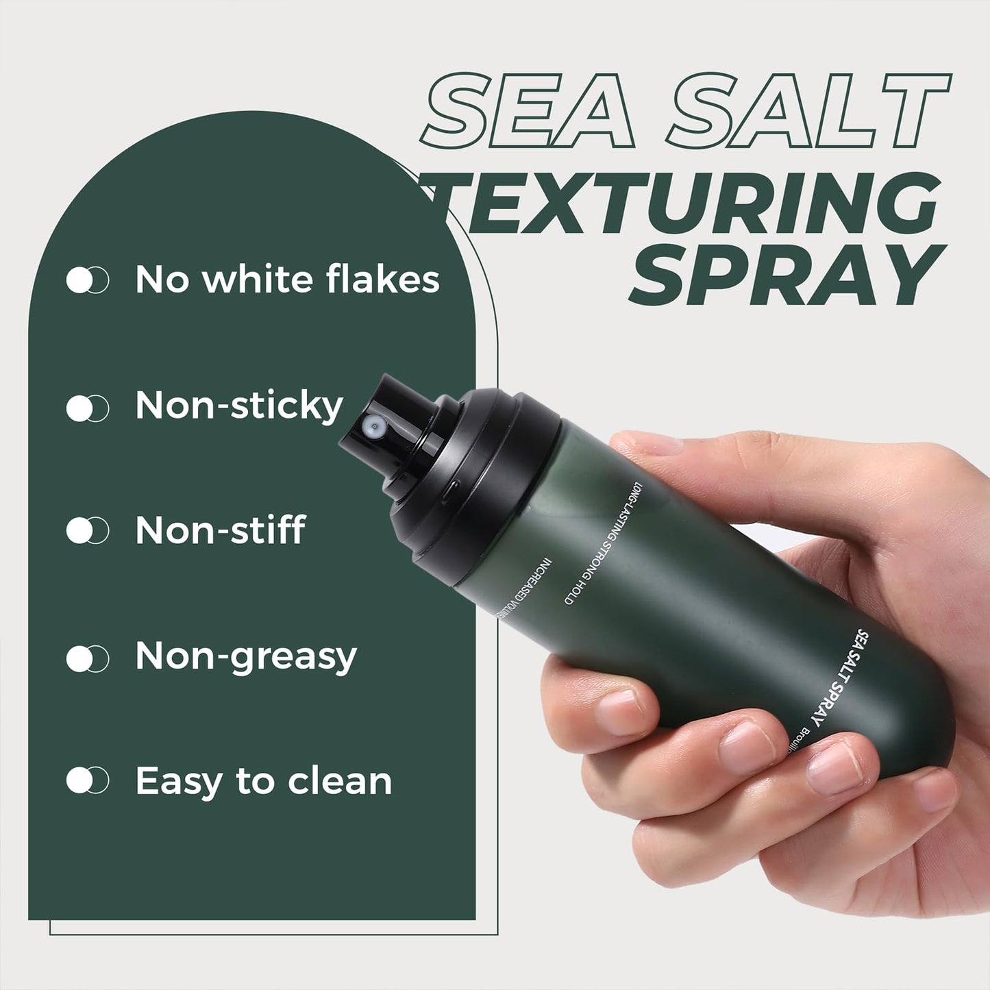 Authentic USA imported men texturizing sea salt spray packaging