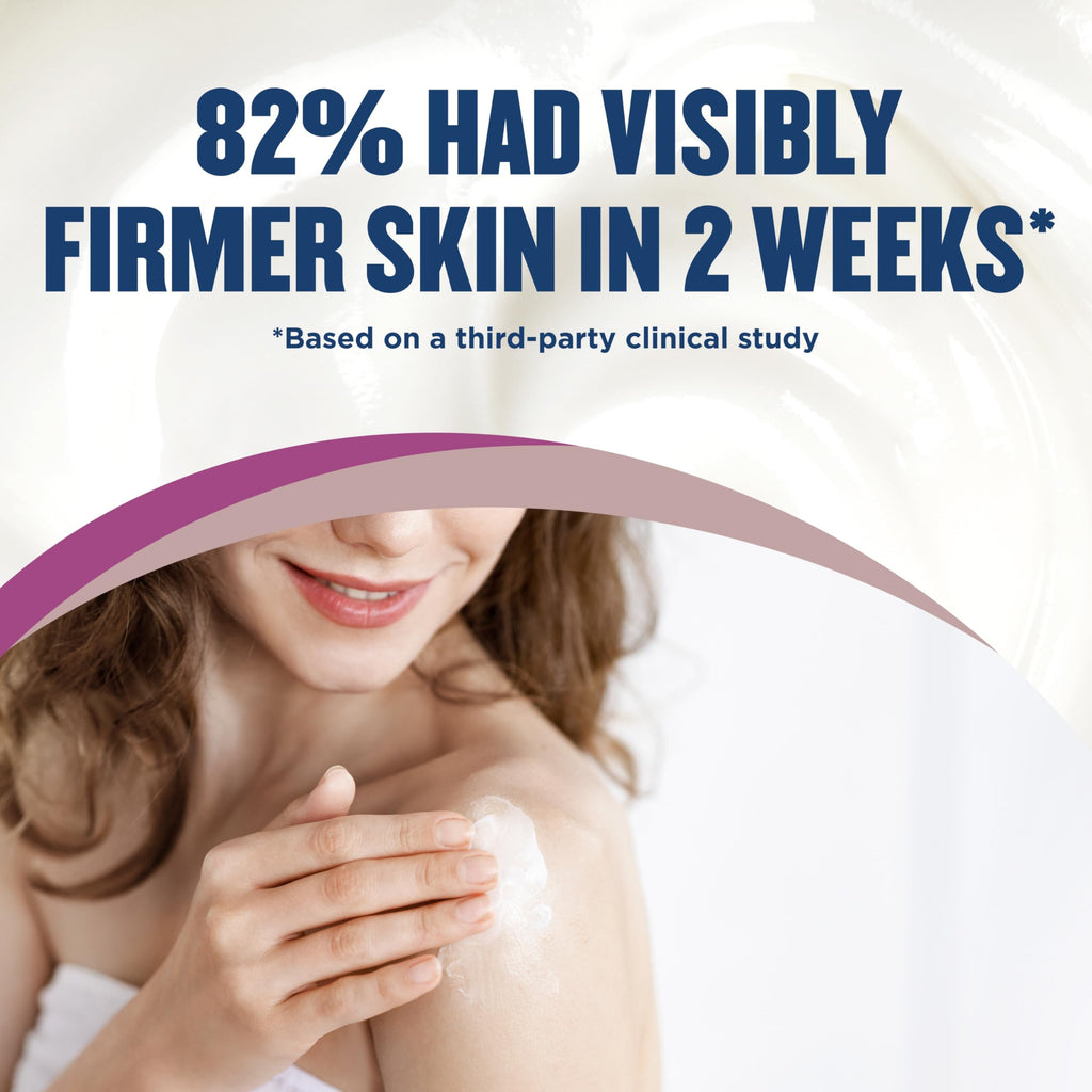 Gold Bond Age Renew Tight and Firm Body and Face Lotion applied on facial skin