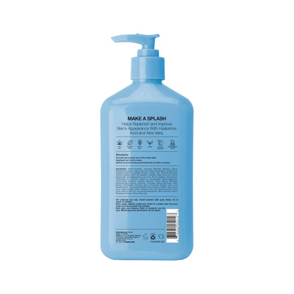 Hempz body lotion bottle texture and pump detail