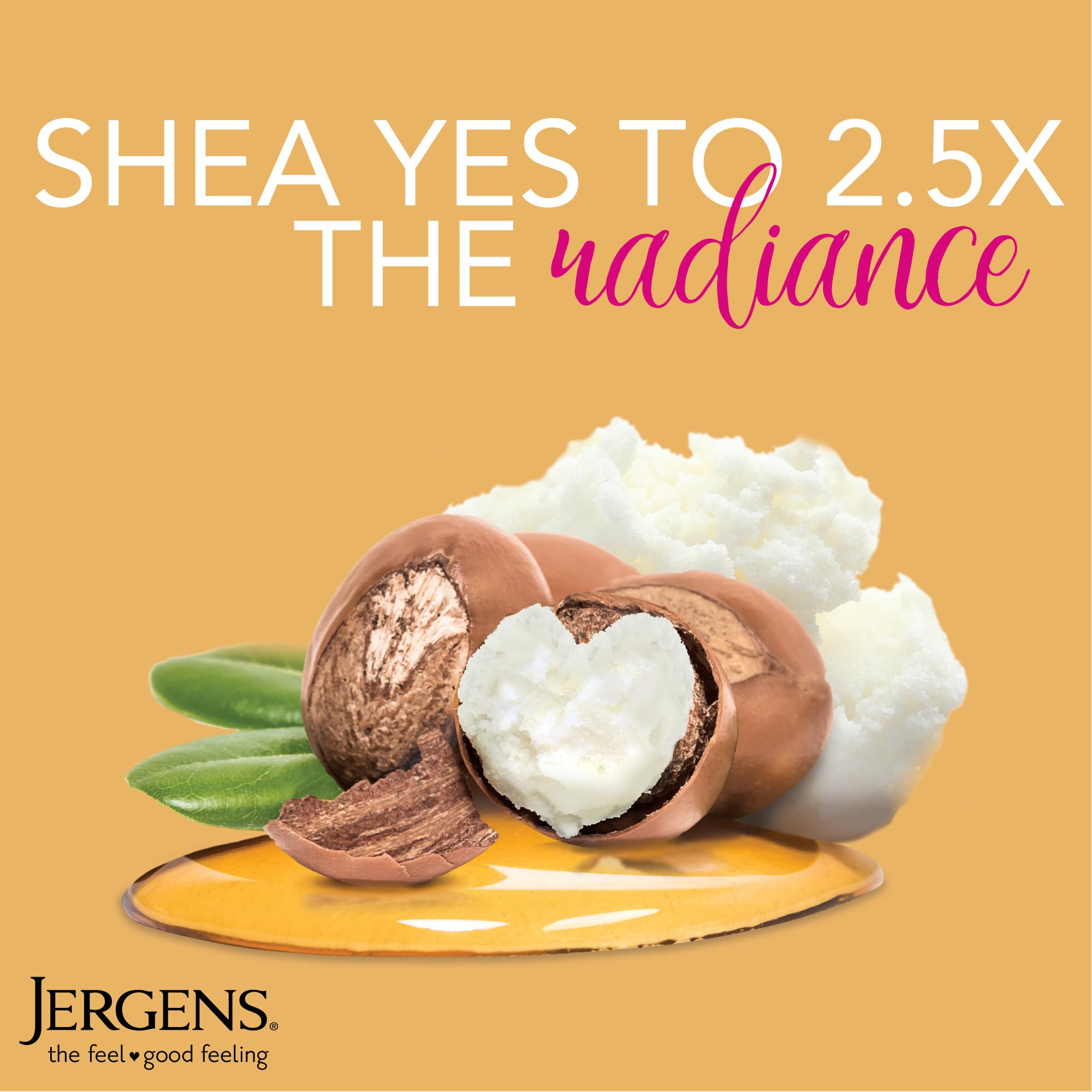 Jergens Shea Butter lotion pump dispenser close up
