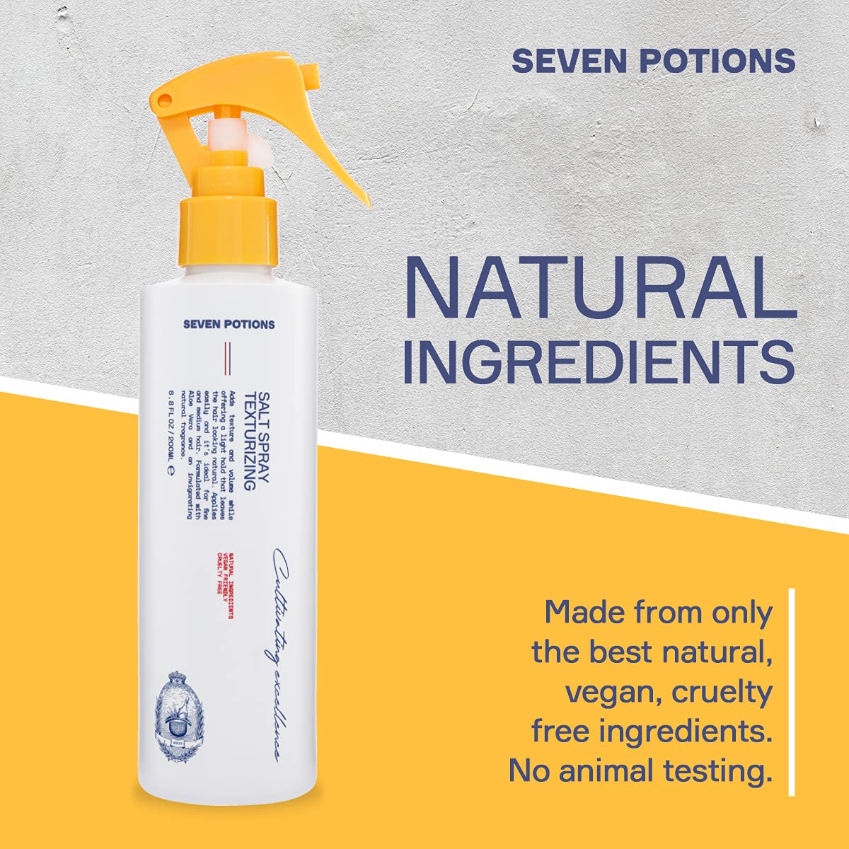 Seven Potions hair styling spray for beach waves