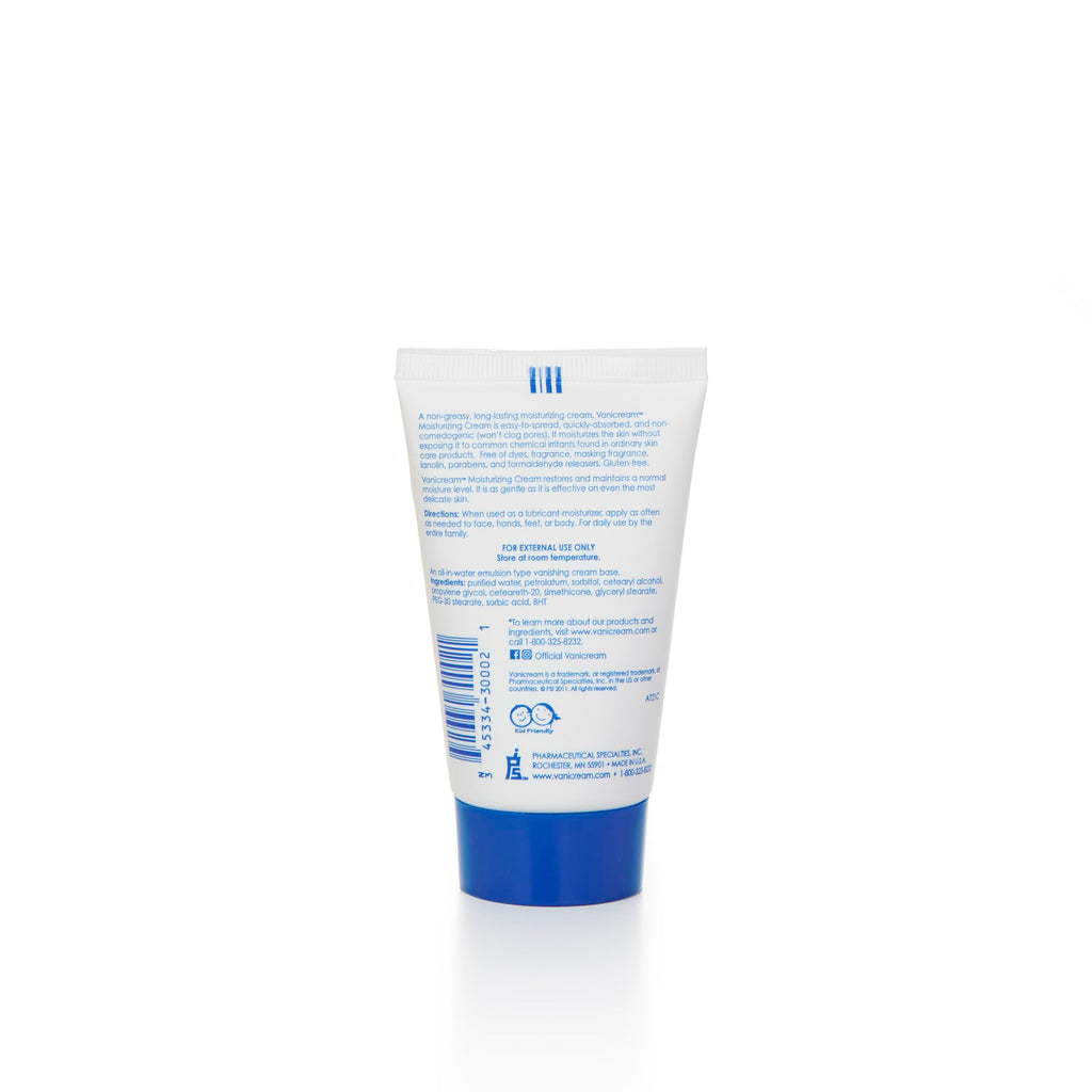 Vanicream 2 Ounce tube side profile showing brand details