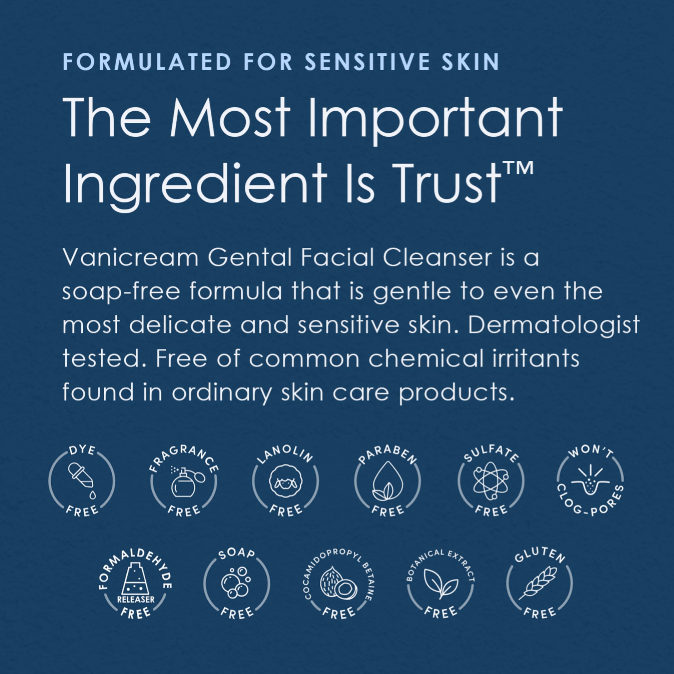Authentic Vanicream skincare cream for sensitive skin