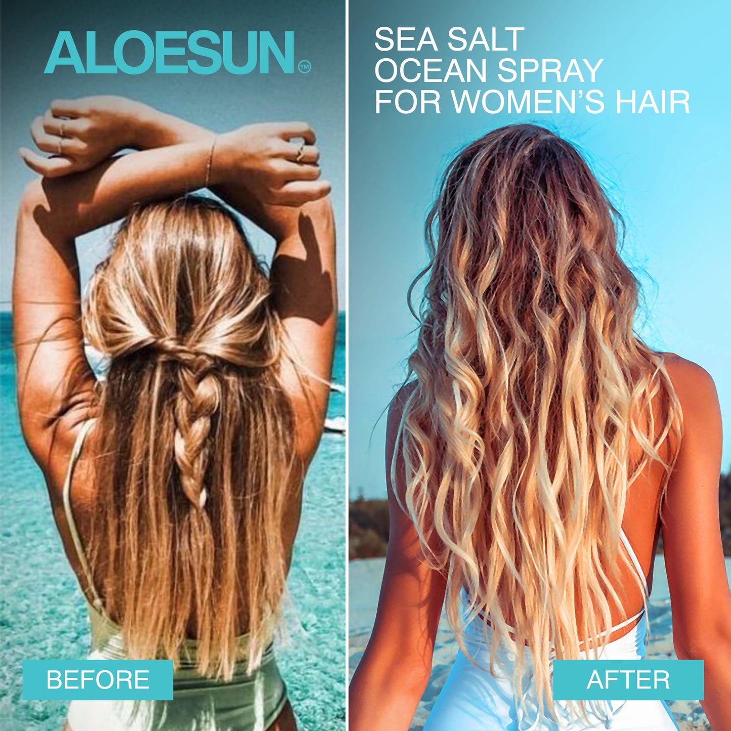 ALOESUN volumizing hairspray formula detailing ingredients aloe vera and lavender