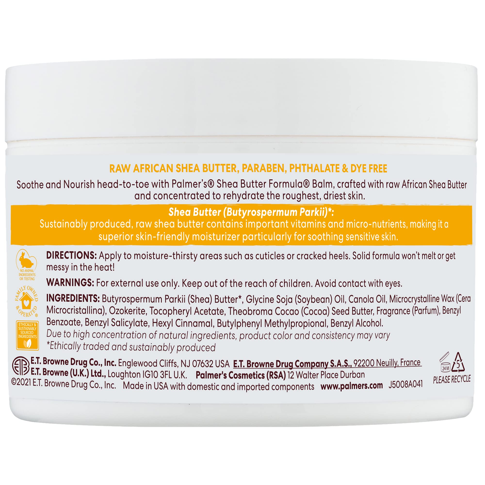 Palmer's shea balm texture detail showing rich moisturizing formula