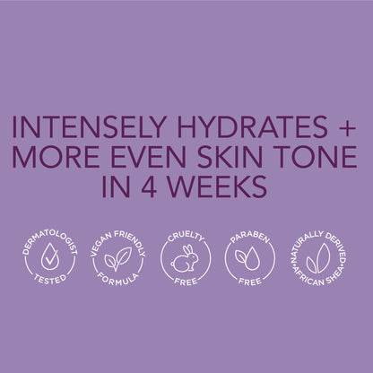 Jergens tone enriching lotion bottle label details