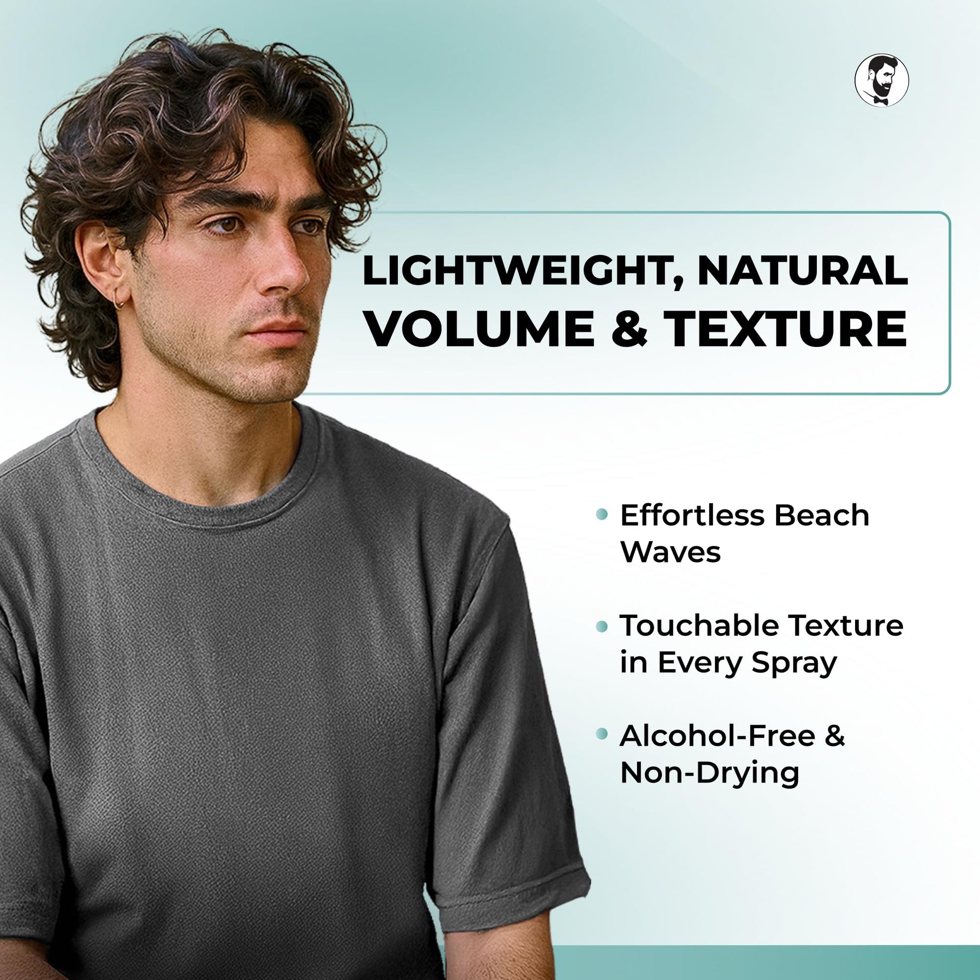 Gentlemen Republic hair volumizing spray with Dead Sea salt ingredients