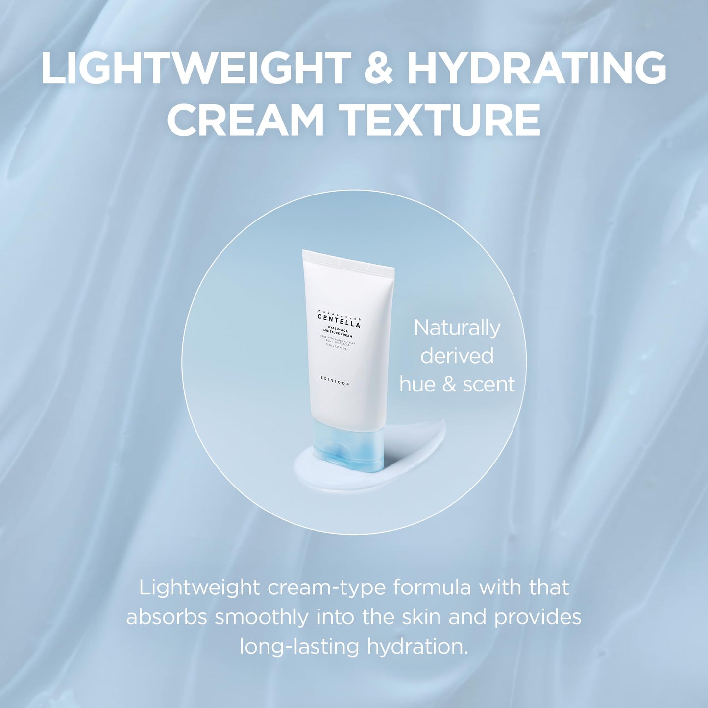 Applying Skin1004 moisturizer for sensitive skin