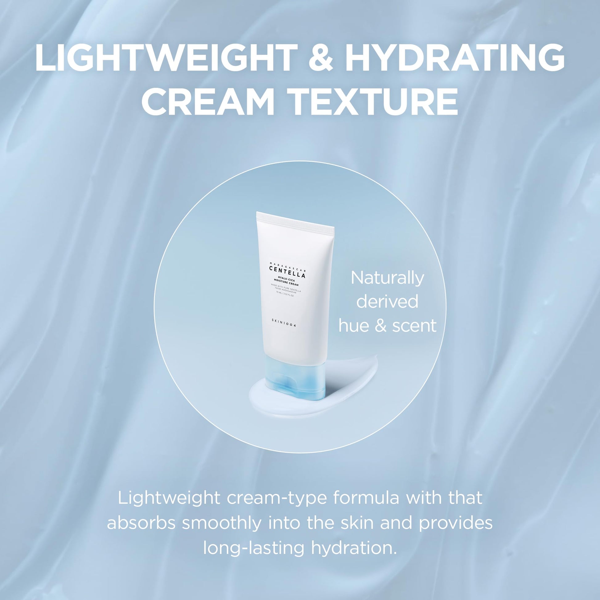 Applying Skin1004 moisturizer for sensitive skin