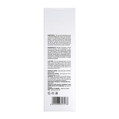 BOLI unisex texturizing sea salt hair spray complete retail packaging