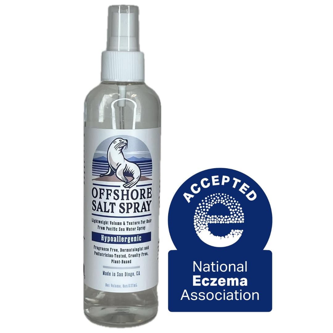 Offshore Sea Salt Hair Mist packaging showing the National Eczema Association Seal of Acceptance