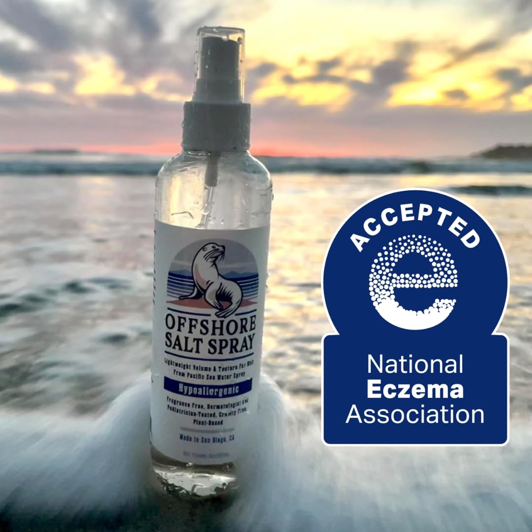 Fragrance-free sea salt spray for styling wavy Indian hair types without irritation