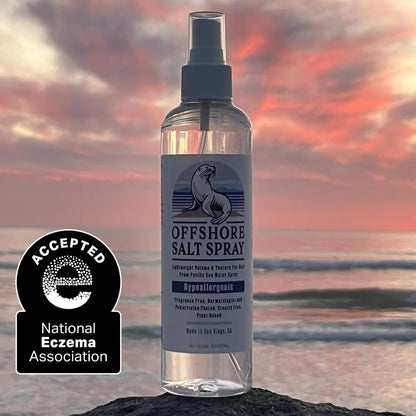 Lightweight algae-based styling spray bottle highlighting the key Porphyridium marine ingredient