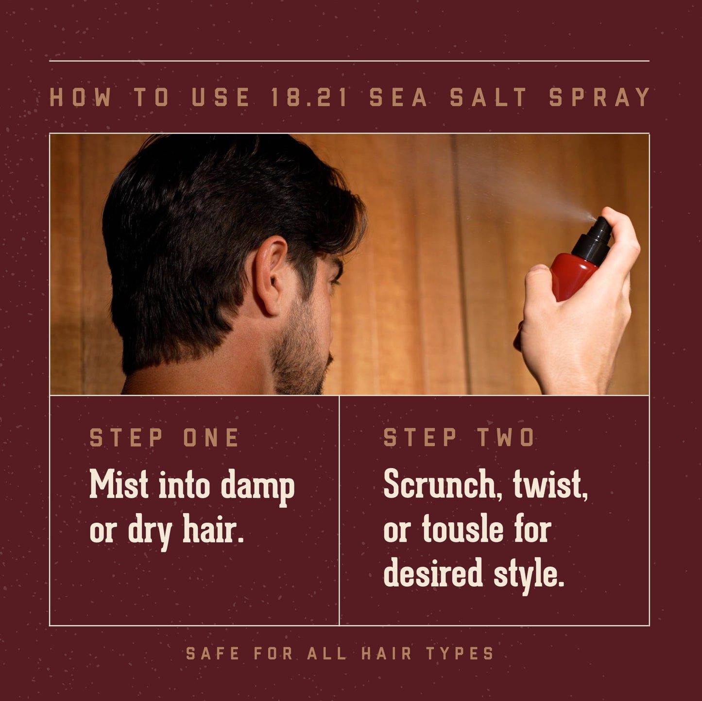 18.21 Man Made Sweet Tobacco sea salt spray packaging