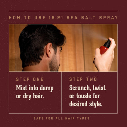 18.21 Man Made Sweet Tobacco sea salt spray packaging