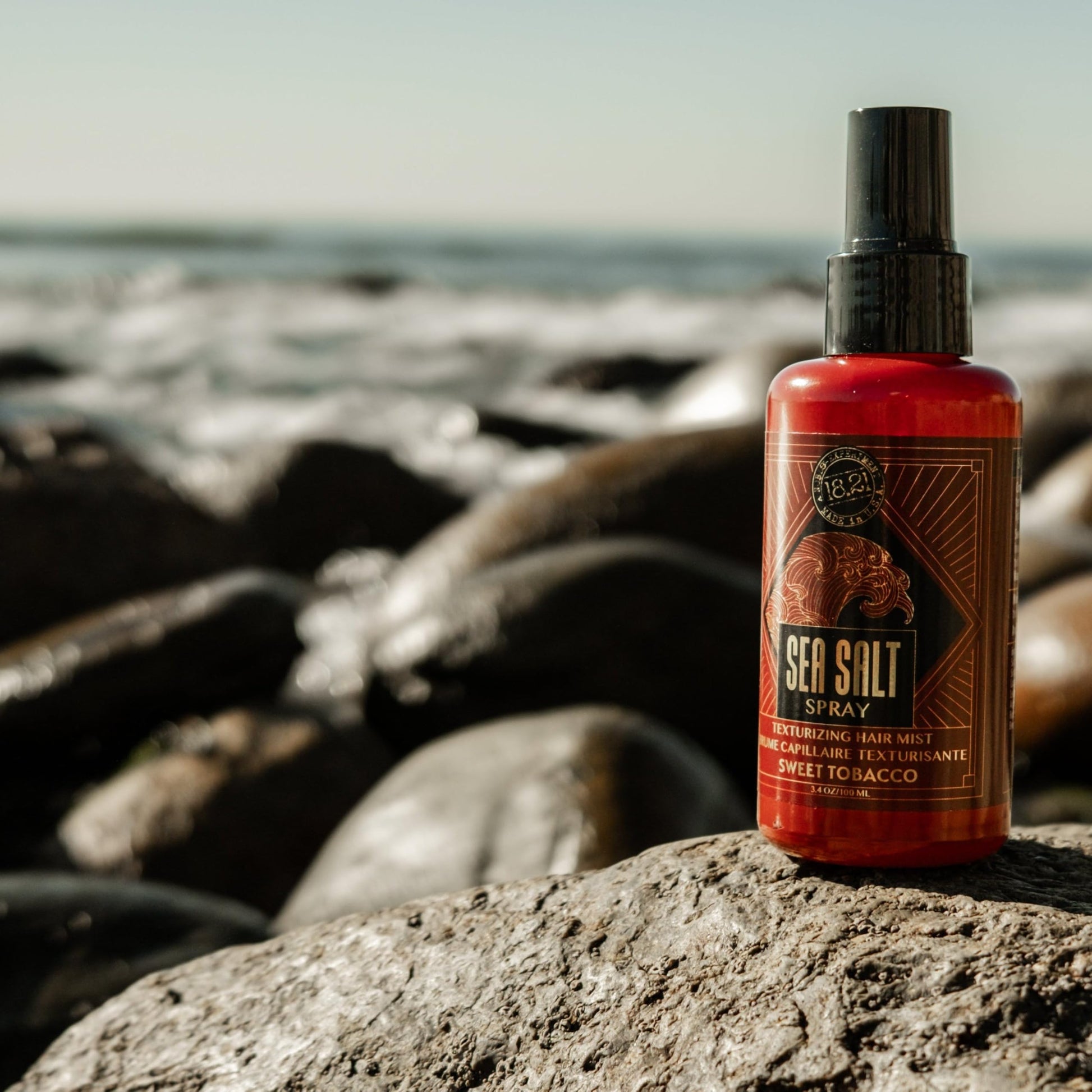 18.21 Man Made sea salt spray bottle close up