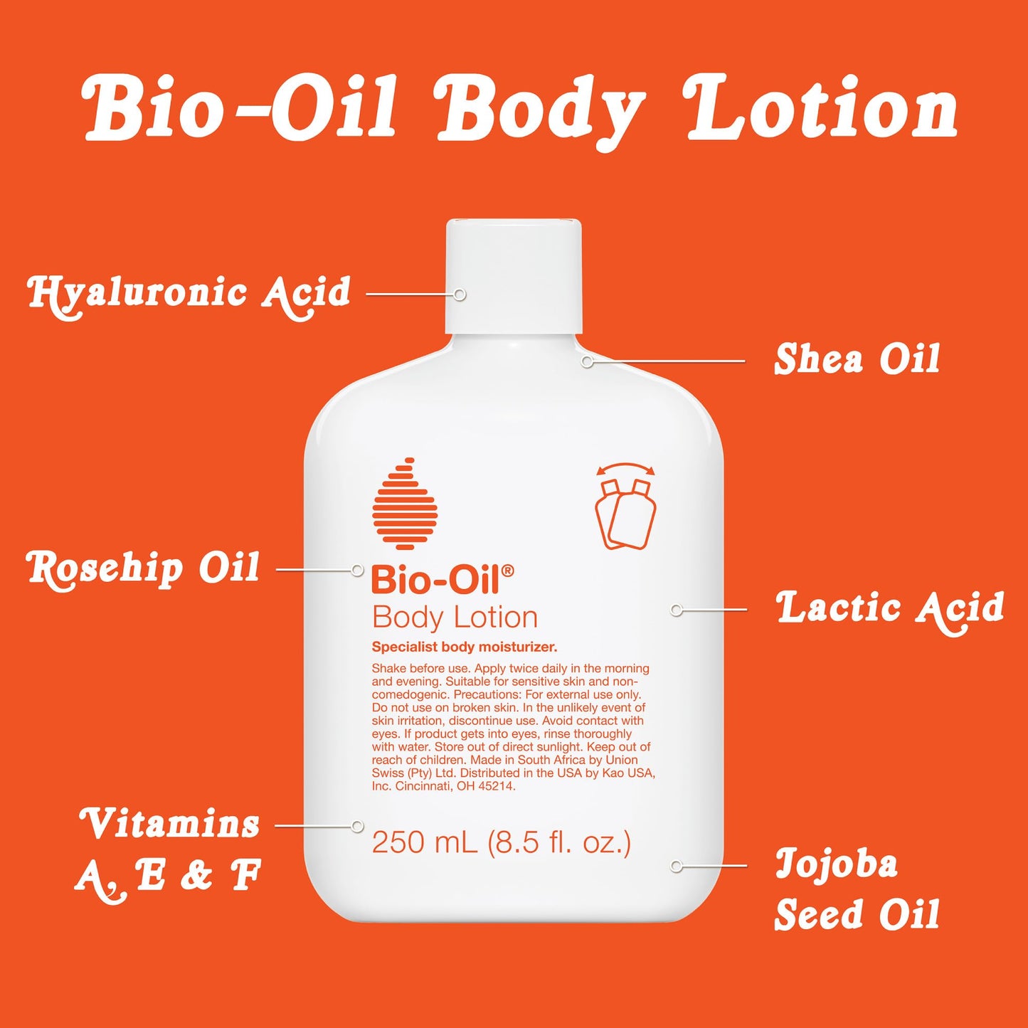 Bio-Oil hydrating lotion for sensitive skin application
