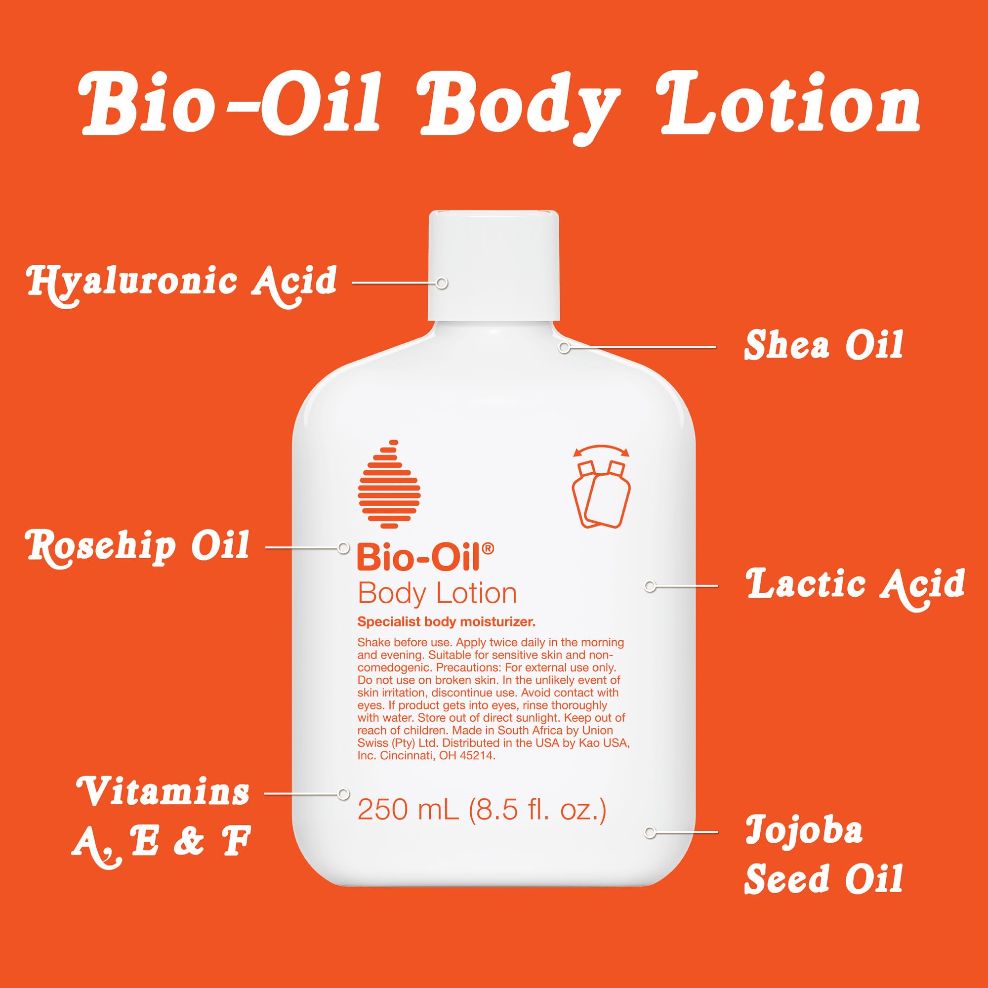 Bio-Oil hydrating lotion for sensitive skin application