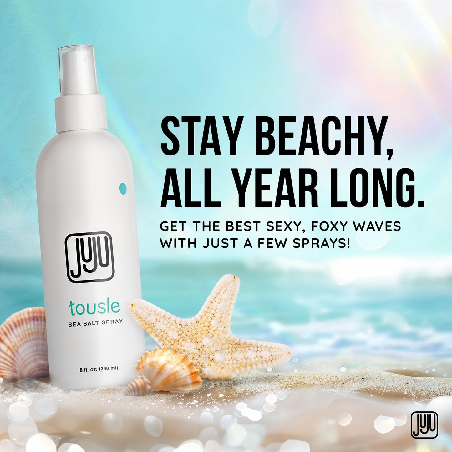 Juju Chan sea salt spray texture result on wavy hair