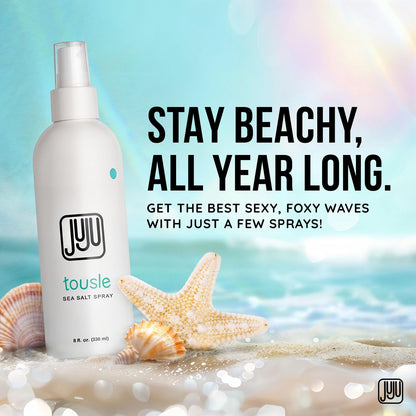 Juju Chan sea salt spray texture result on wavy hair