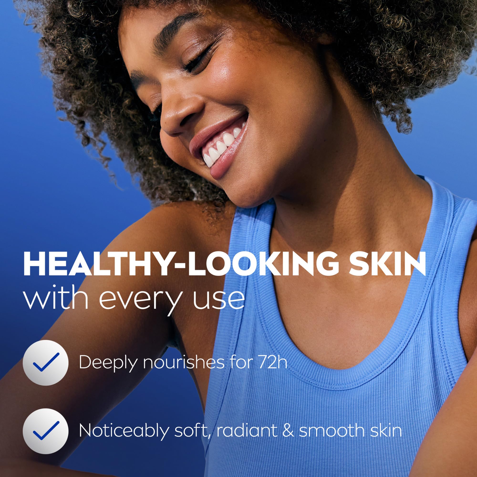Back of Nivea body lotion bottle showing ingredients