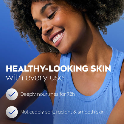 Back of Nivea body lotion bottle showing ingredients