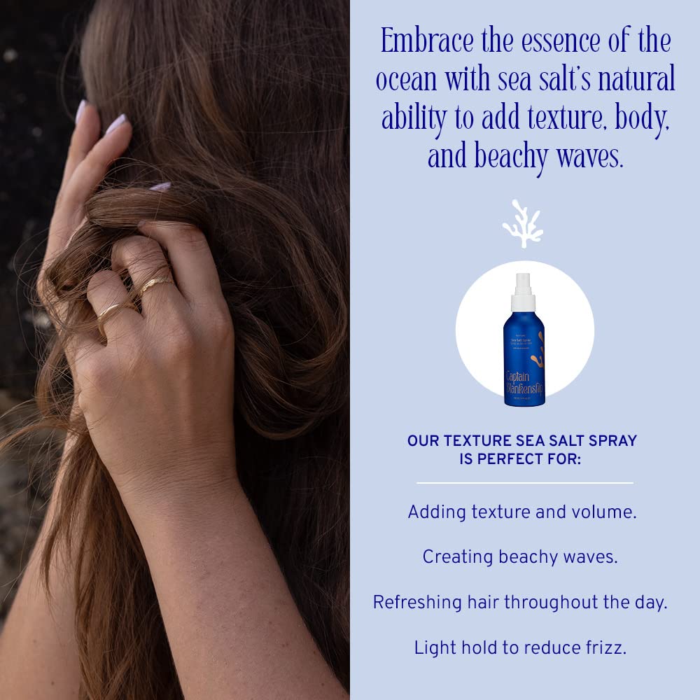 Organic ingredients used in Captain Blankenship sea salt spray