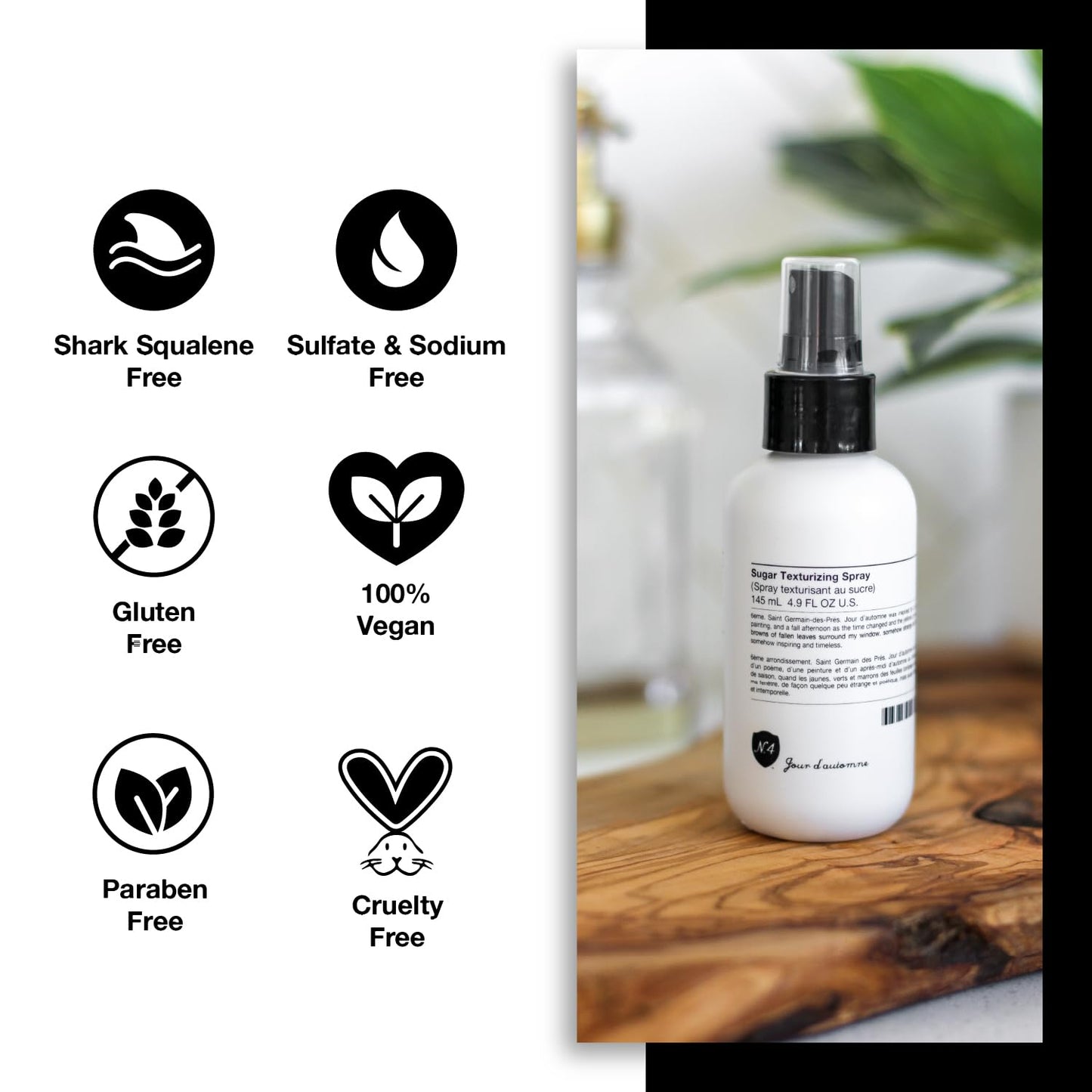 Number 4 professional hair care styling product bottle