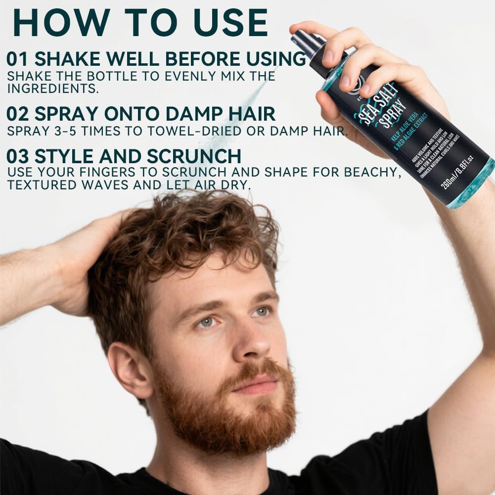 Authentic USA grooming spray bottle for texturizing fine hair