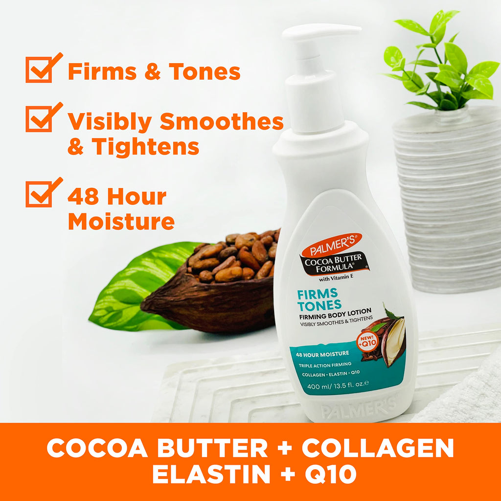 Palmer's Cocoa Butter Formula Skin Firming Body Lotion label details and ingredients