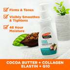Palmer's Cocoa Butter Formula Skin Firming Body Lotion label details and ingredients