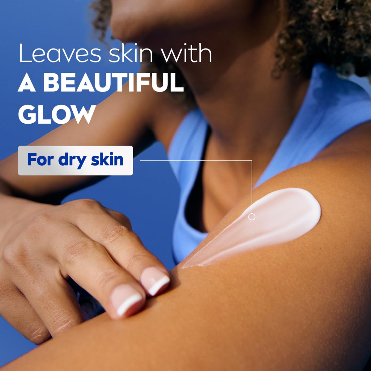 Texture of Nivea Cocoa Butter moisturizing body lotion
